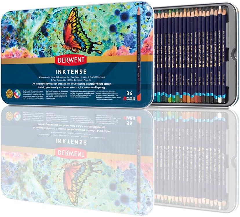 Inktense 36 Piece Water Soluble Colored Pencil Set