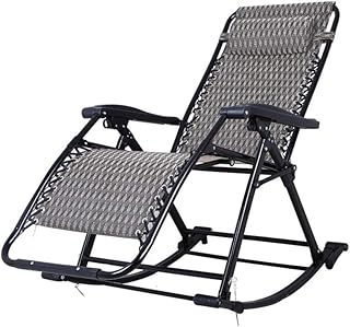 Hyjgjzjh Sillón de Relada Mecedoras Silla Piscina Tumbonas Jardin Muebles Jardin Exterior Muebles Terraza Tumbona Playa para Salón Balcón (Color : B)