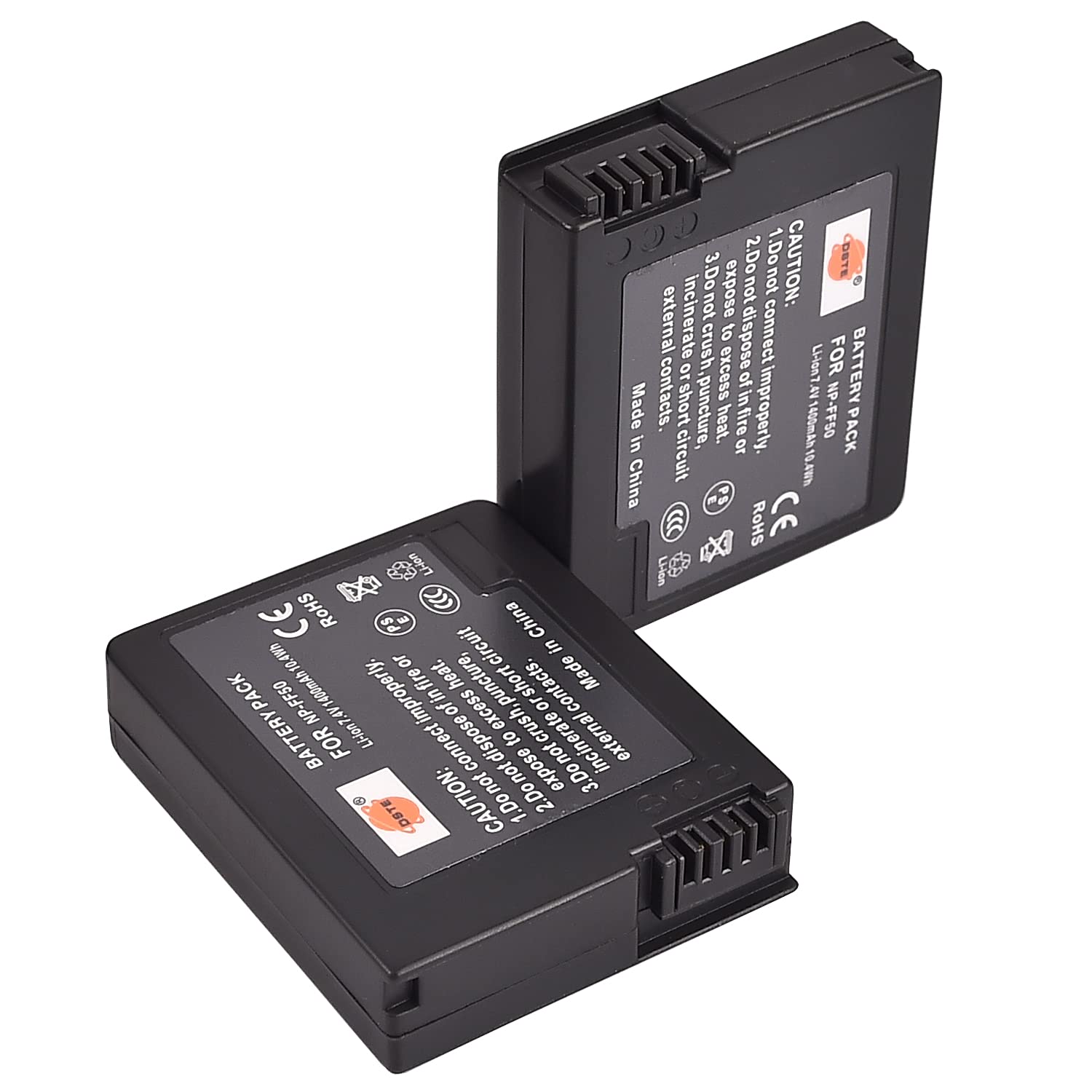 2x NP-FF50 Rechargeable Li-ion Battery Pack for Sony DCR-HC1000 DCR-HC1000E DCR-IP1 DCR-IP1E DCR-IP1K DCR-IP200K DCR-IP210E DCR-IP220 DCR-IP220E DCR-IP220K DCR-IP45E DCR-IP5 DCR-IP55 DCR-IP55E DCR-IP5E DCR-IP7 DCR-IP7BT DCR-IP7E DCR-PC106 DCR-PC106E DCR-PC107 DCR-PC107E DCR-PC108E DCR-PC109 DCR-PC109E DCR-PC350 DCR-PC350E Camera as NP-FF51 NP-FF51S