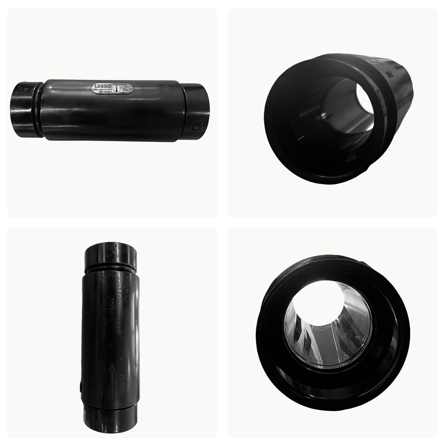 Lesso ABS Expansion Joint, 1.5 X 1.5 in, Abs Plastic Pipe fittings