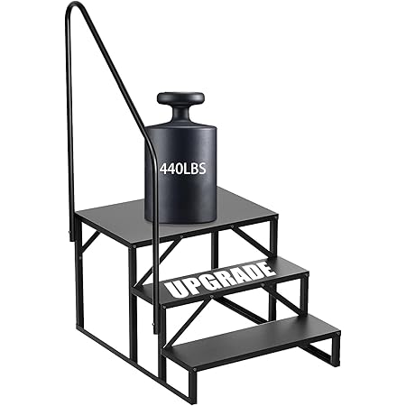 Maocao Hoom 2.5 Ft. Reach Height 4-Step Stool Foldable, RV Steps With Height Adjustable Handrail And Non Slip Feets, Hot Tub Steps CXY-2HQNCHG - The Home Depot - Foto 13