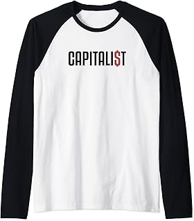 Capitalista del capitale dell'investitore di borsa valori Maglia con Maniche Raglan