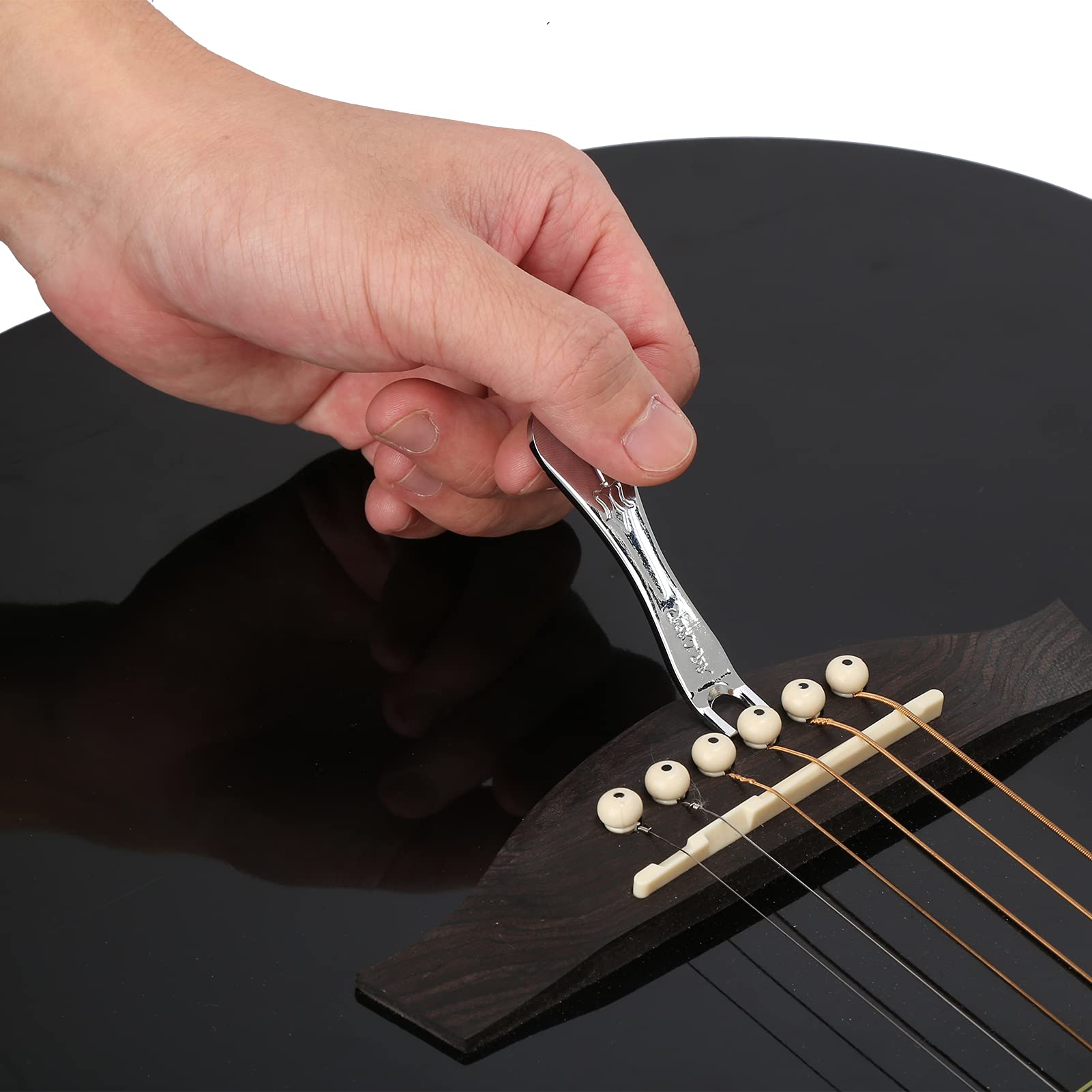 BRÜCKENSATTEL + STEG-SATTEL Knochen/Bone Akustik Gitarre End Nut KIT