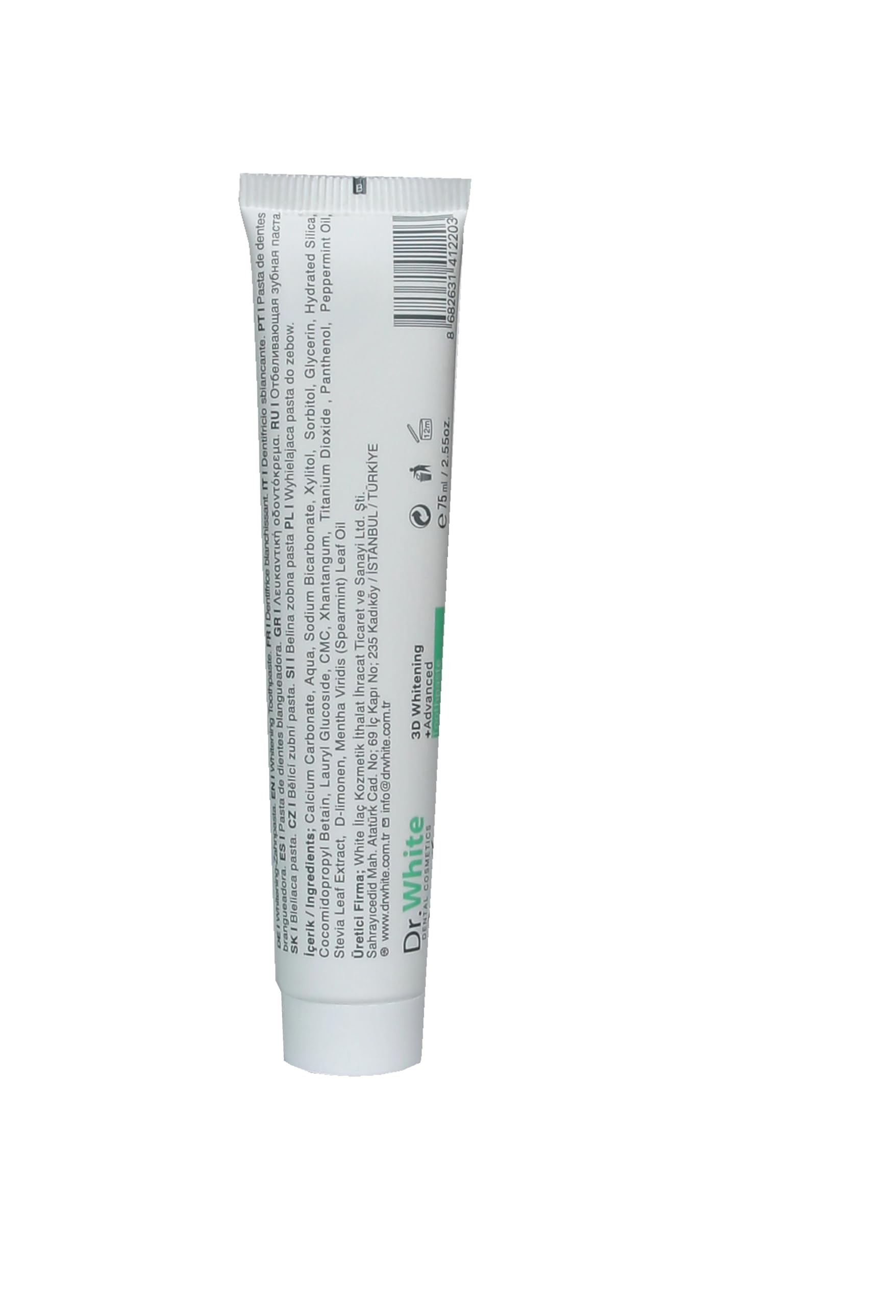 Dr.White 3D Whitening + Advanced Diş Macunu 75ml