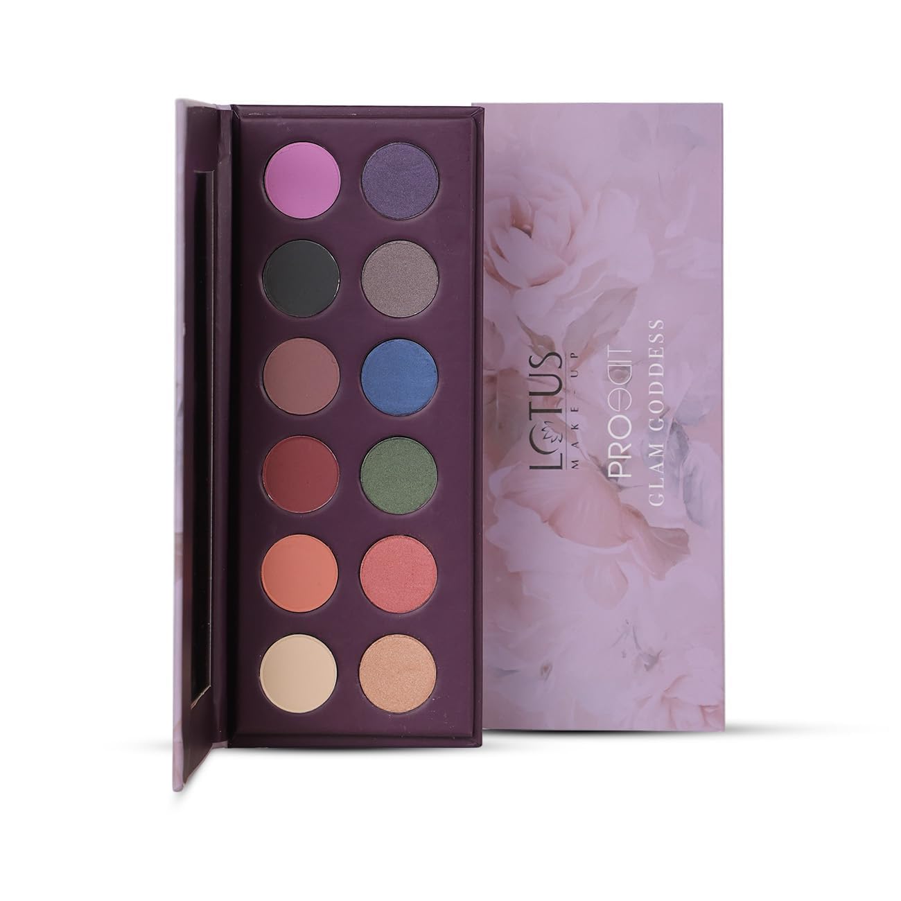 Lotus Make-Up Proedit Eye Primer Infused EyeShadow Palette Glam Goddess| Highly Pigmented| Blendable| 12 Shades|16.8g-image-48