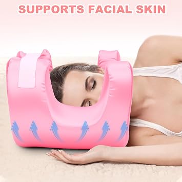 Flawless Face Pillow,Face Down Pillows with Memory Foam,Anti Wrinkle Pillow for Sleeping Face Down