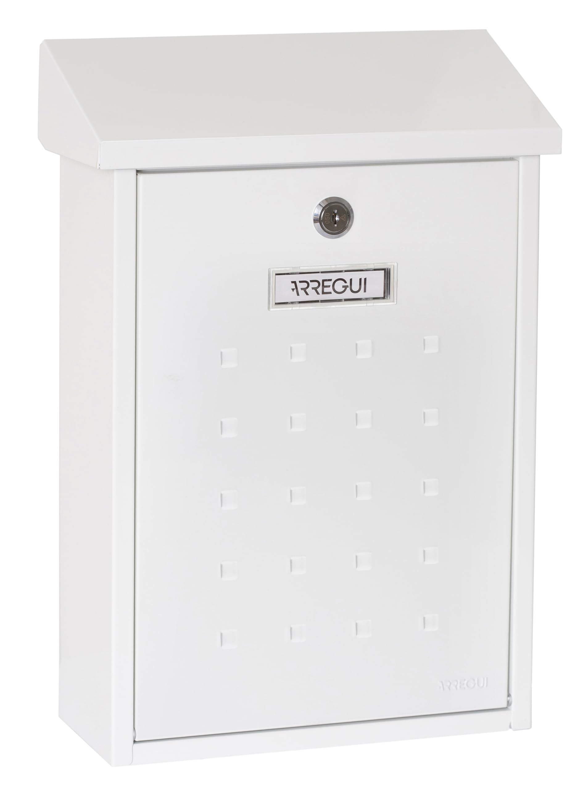 ARREGUI Premium E5604 Buzón Exterior de Acero Tamaño M (Correo DIN A4 y Revistas) | Buzón de Pared Mediano | Buzón de Correo Individual | Antilluvia | Fácil de Instalar | Negro