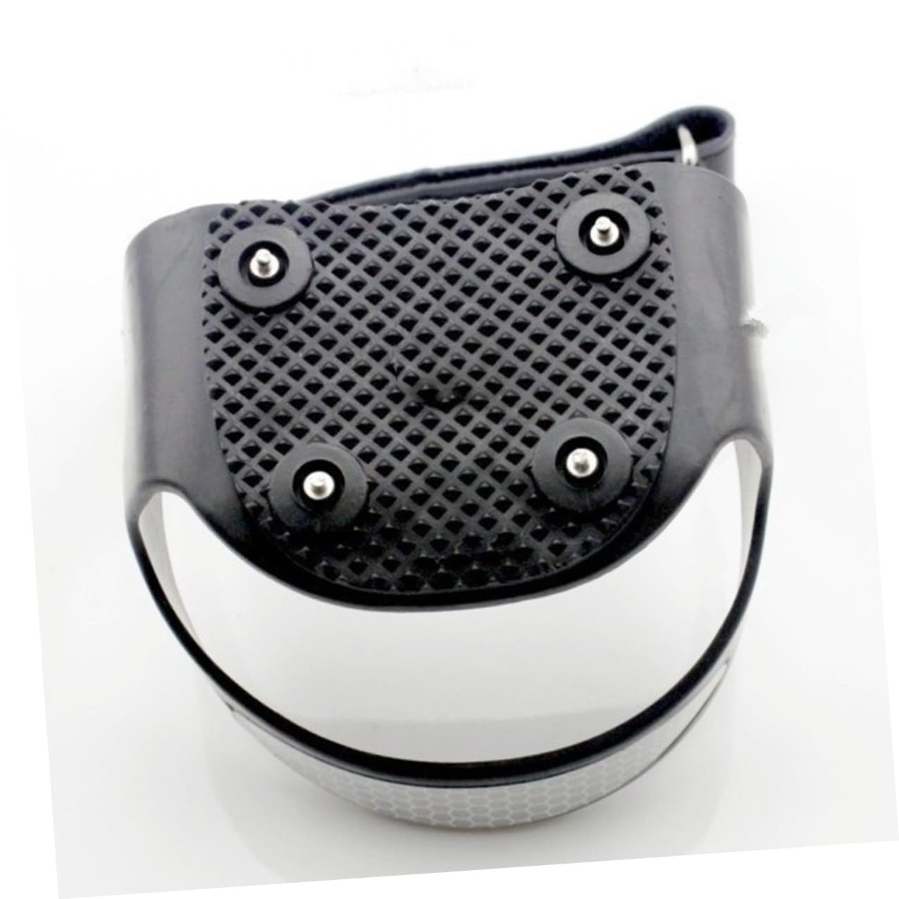 VANZACK 1 Cramponi Antiscivolo Silicone con Punte per Scarpe Protezione per Escursionismo e Arrampicata su Ghiaccio e Design Riflettente Taglia