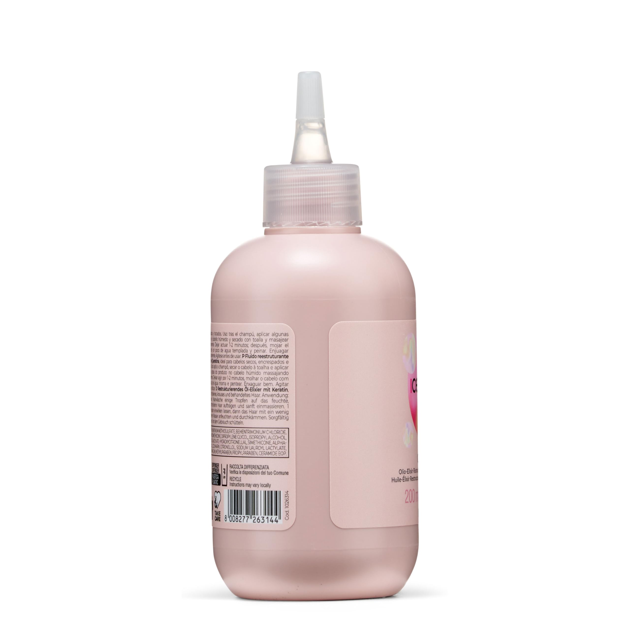 INEBRYA ICE CREAM KERATIN OIL Regenerujący eliksir do włosów z keratyną 200ml