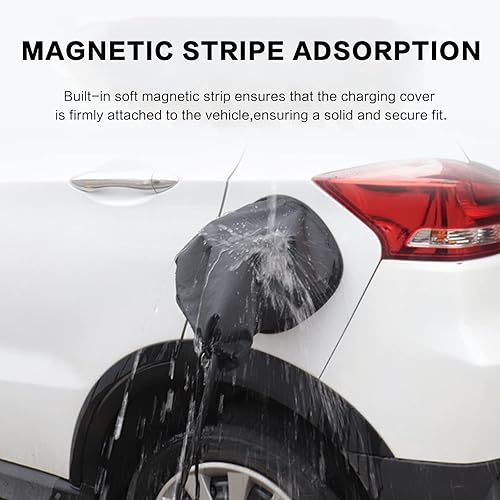 Miniatura 4 de Iztoss Funda para cargador de vehículos eléctricos, cubierta de puerto de carga impermeable, doble cara, protección contra la nieve, protección