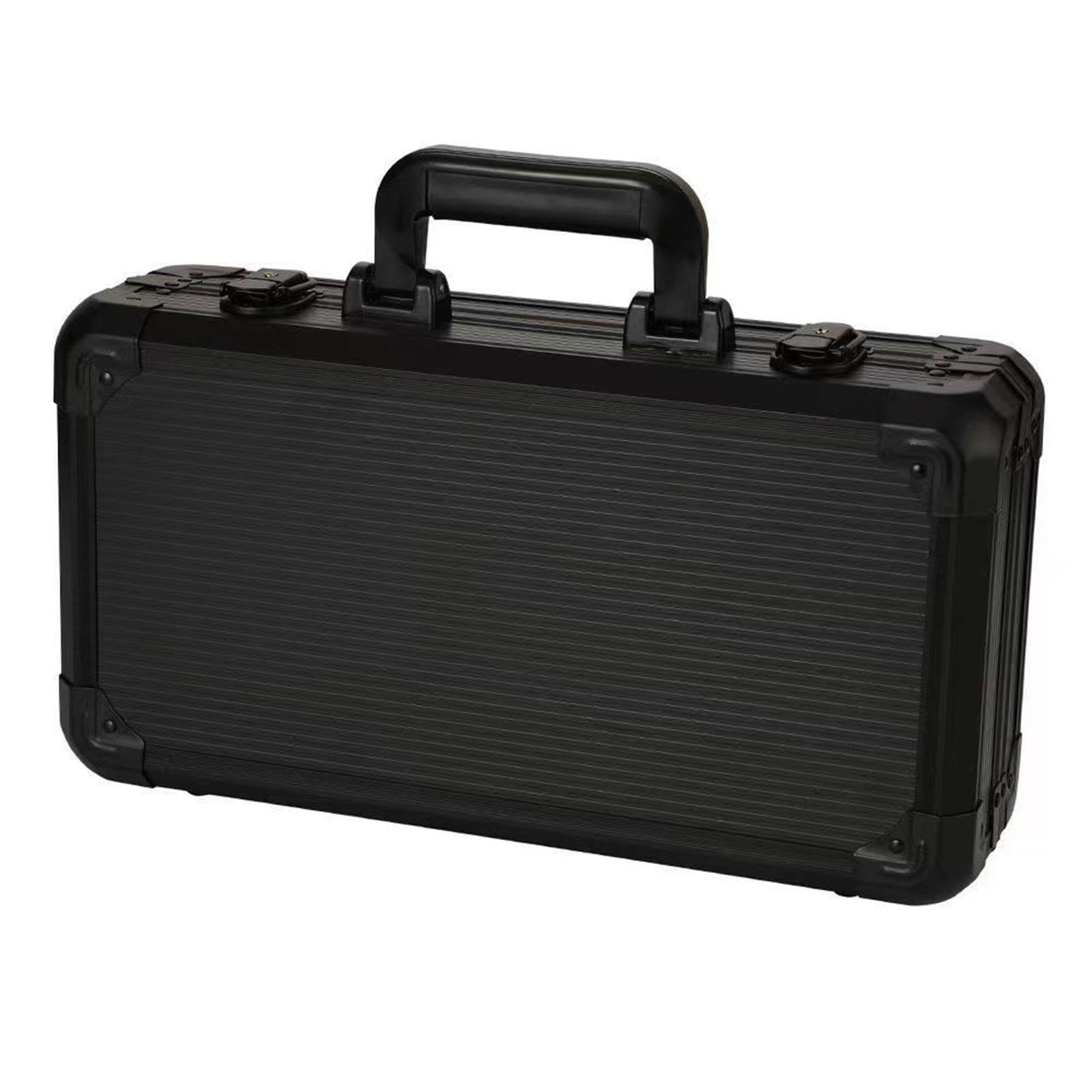 Mallette Jetons Boîte Aluminium Alliage Rangement Carte Jeu avec EVA Amortissant et Organisation Rigoureuse Adaptée Aux Déplacements Bureau Détente Ma, Capacité de 300 Puces