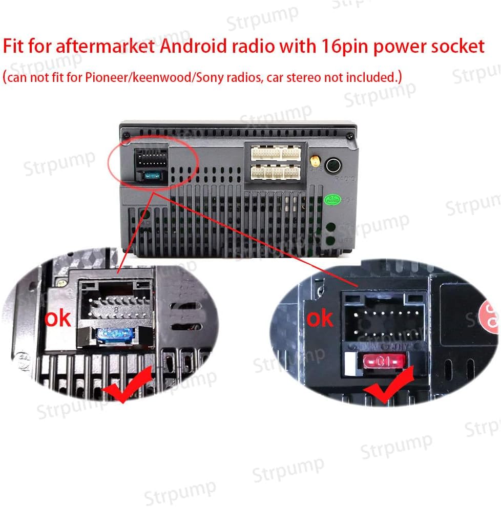 9'' Car Radio Stereo Dash Frame Fascia Bezel Panel w/Power Harness Cable Compatible for Toyota FJ Cruiser 2007~08 08 10 11 12 13 14 15 16 17 18