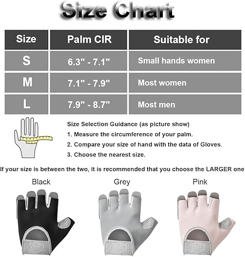 Miniatura 6 de Guantes de entrenamiento para mujeres y hombres, guantes antideslizantes sin dedos para levantamiento de pesas, guantes de entrenamiento para