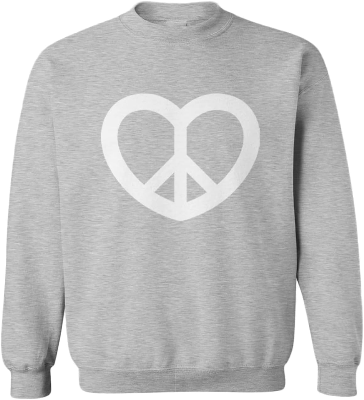 Peace Sign Heart - Love Positivity Toddler Fleece Crewneck Sweater