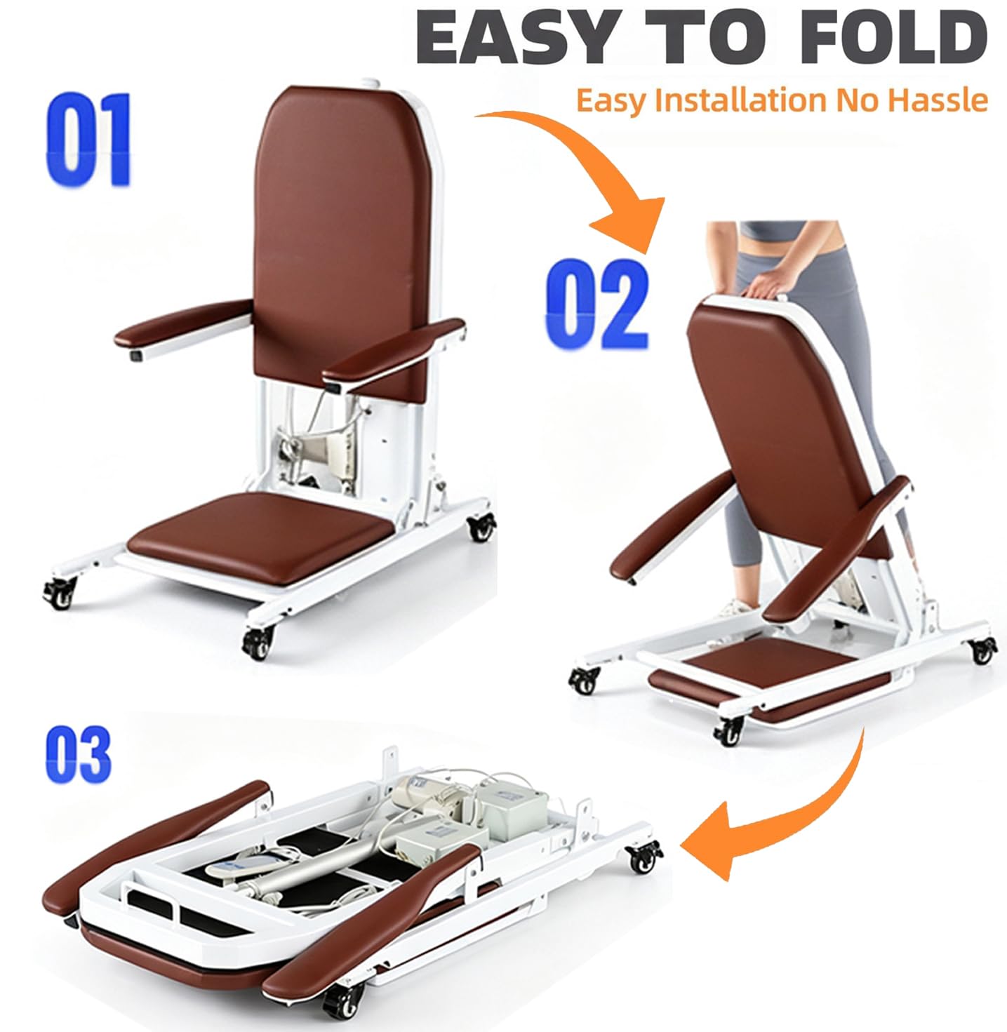 Sillón Elevador Eléctrico De Alta Gama para Uso Doméstico, Plegable, 150 KG