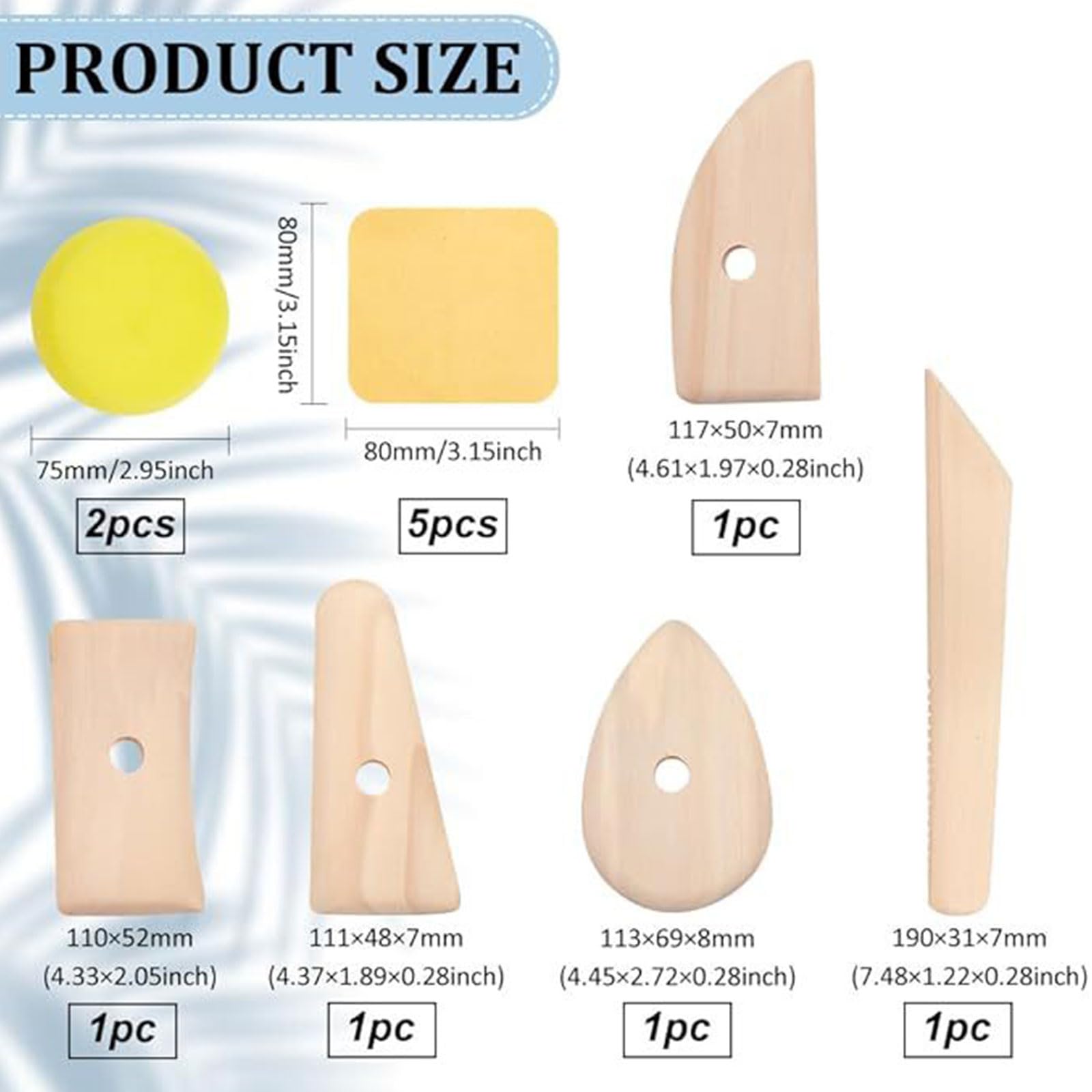 17 x gliniane ceramiczne zestawy narzędzi rzemieślniczych zestaw garncarski zestaw modelarski do modelarstwa, rzeźbienia