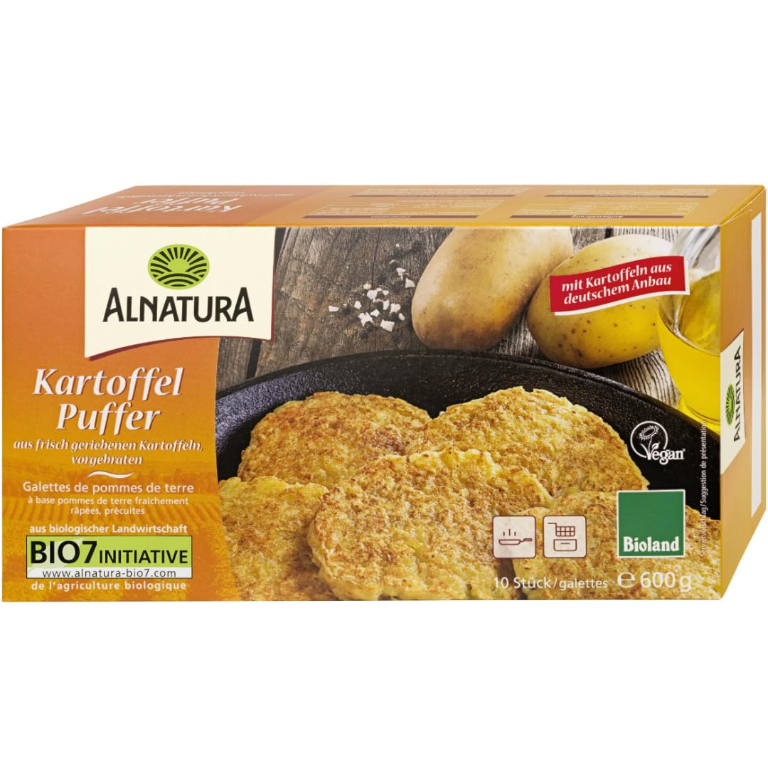 Alnatura Kartoffel Puffer 600 gramm x 3 STÜCK [Frischegarantie]