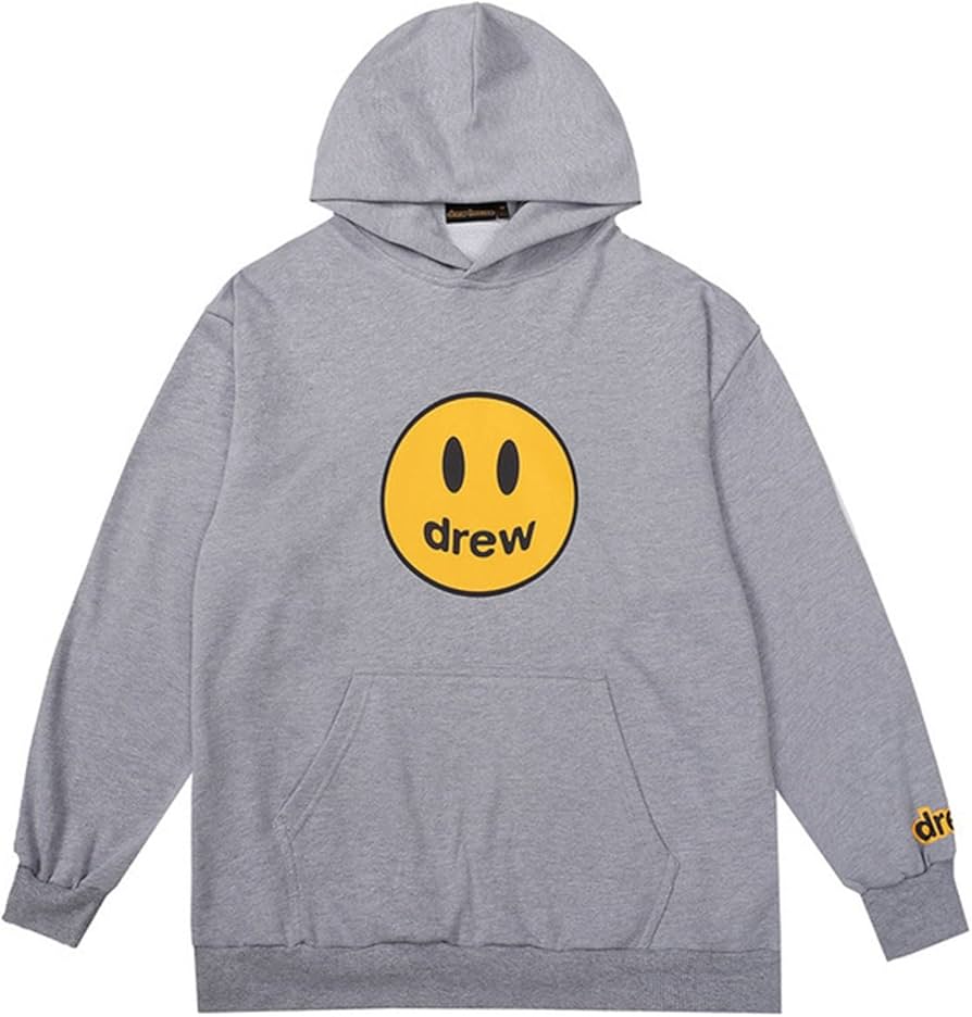 drew スマイリーフェイス パーカー ライトグレー 【公式通販】