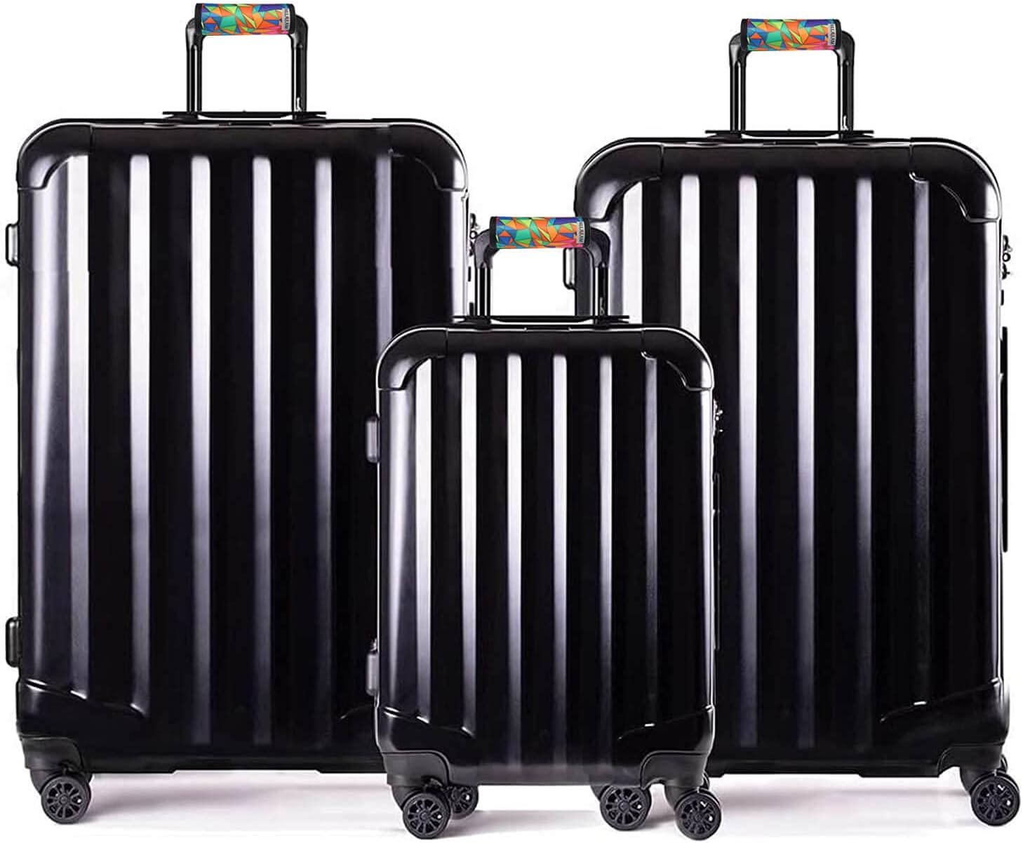 Neoprene Luggage Handle Wraps-Printed Bright Luggage Tags/Grips/Identifiers/Markers/Covers/Gripper for Suitcases Bags 5 Packs (Graffiti) : Clothing, Shoes & Jewelry