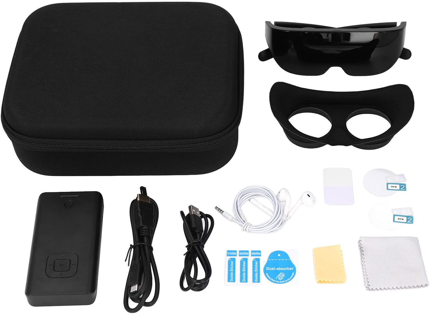 All included components of the Bewinner 3D VR Glasses kit