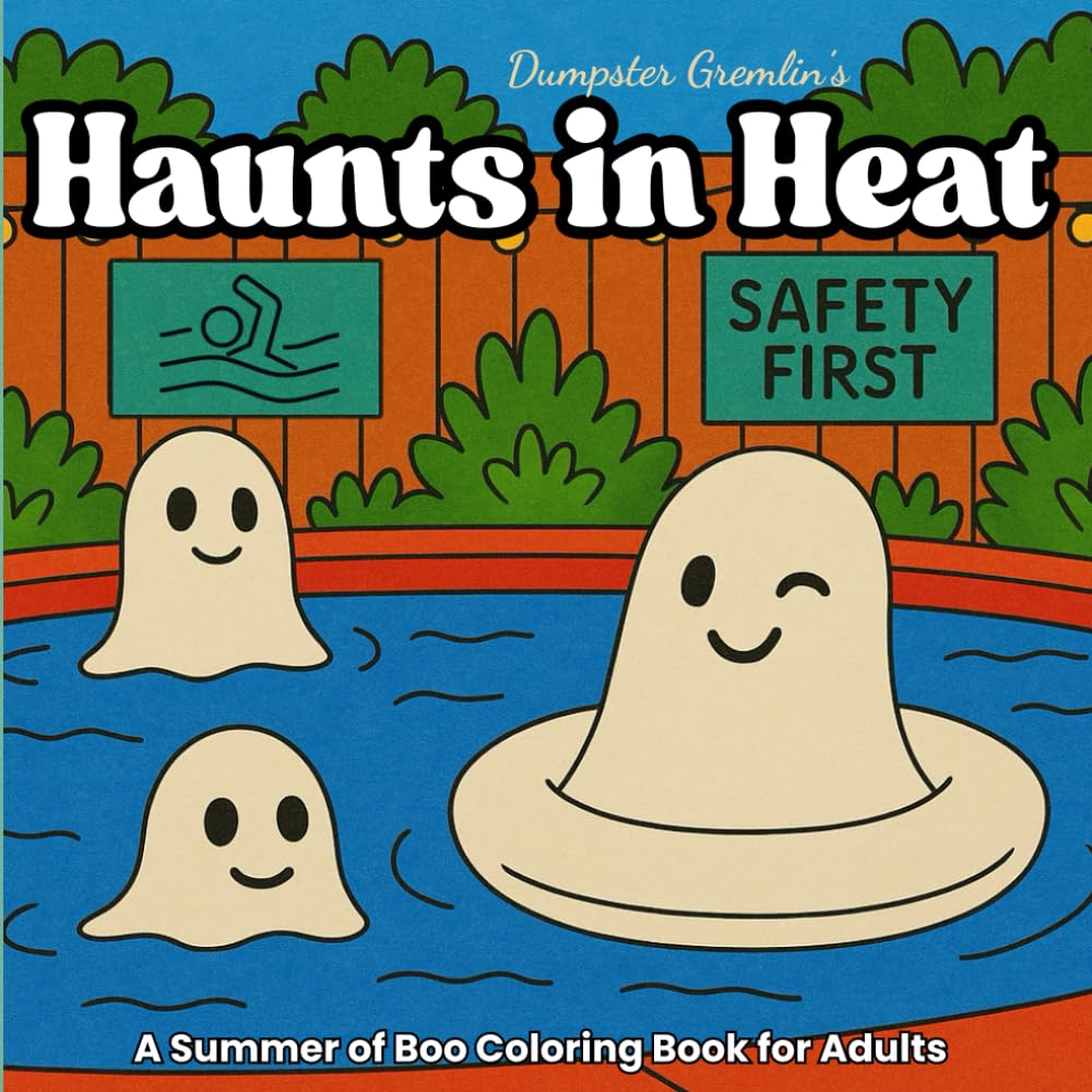 Haunts in Heat: A Summer of Boo Coloring Book for Adults