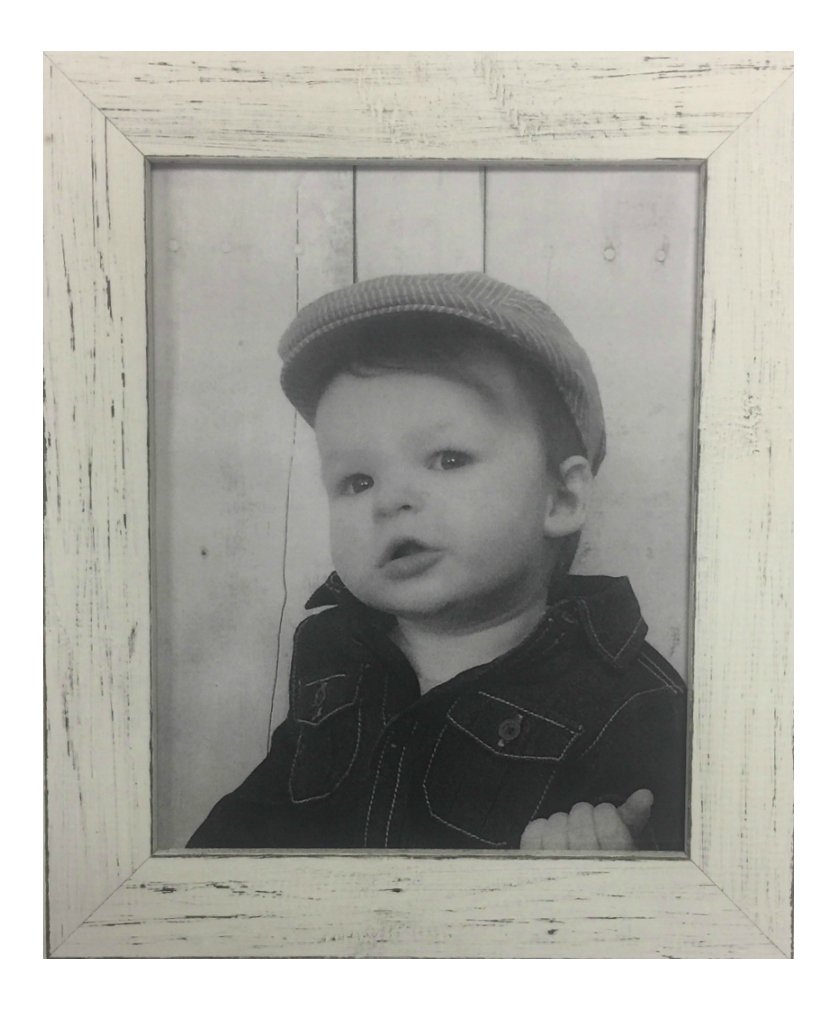 Rustic Picture Frame 8 x 10 in Distressed White Home