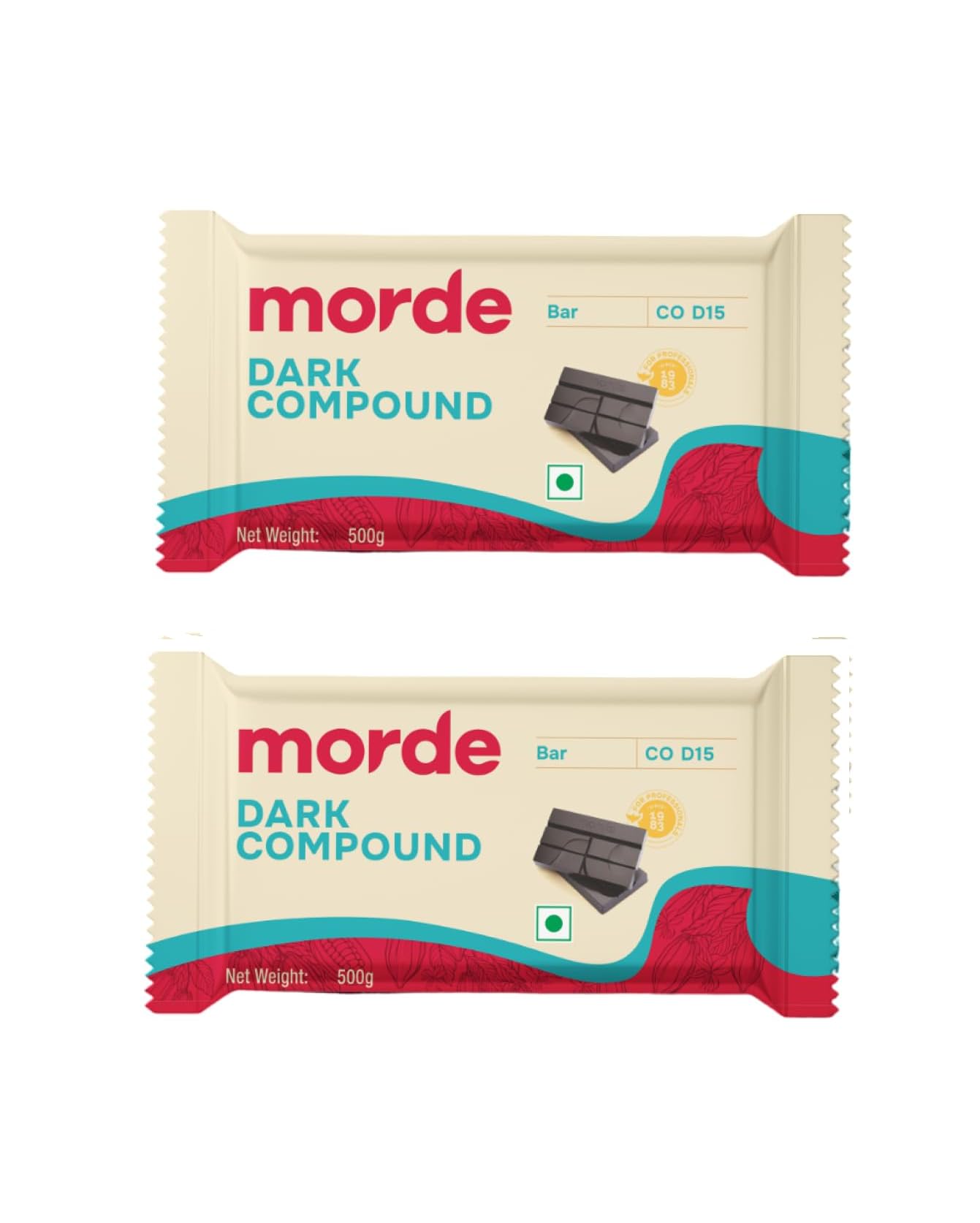 Morde Dark Chocolate Compound Slab Perfect for Baking, Cake Decorating, Topping, Molding & Dipping (Pack of 2 Each 500 gm) 1kg-image-43