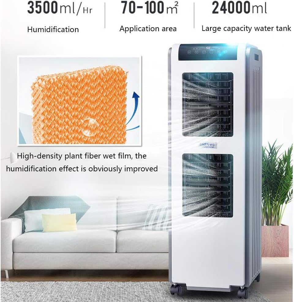 Humidifiers 24L/30L Large-Capacity Industrial Remote Control Home Bedroom Commercial Workshop Vegetable and Fruit Fresh-Keeping Office Non-Fog (B)