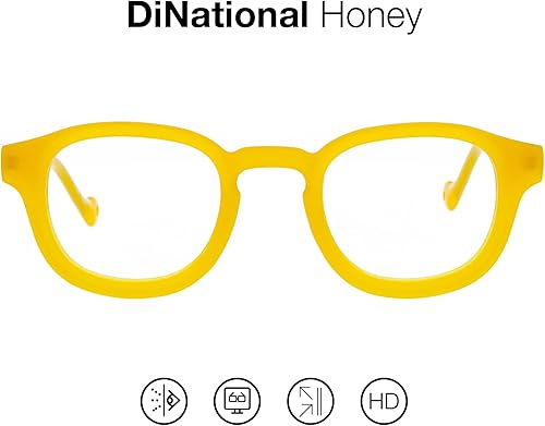 Miniatura 4 de READING GLASSES Lectores unisex con bloqueo de luz azul. Monturas de acetato, patillas flexibles y lentes antirreflectantes - DINATIONAL