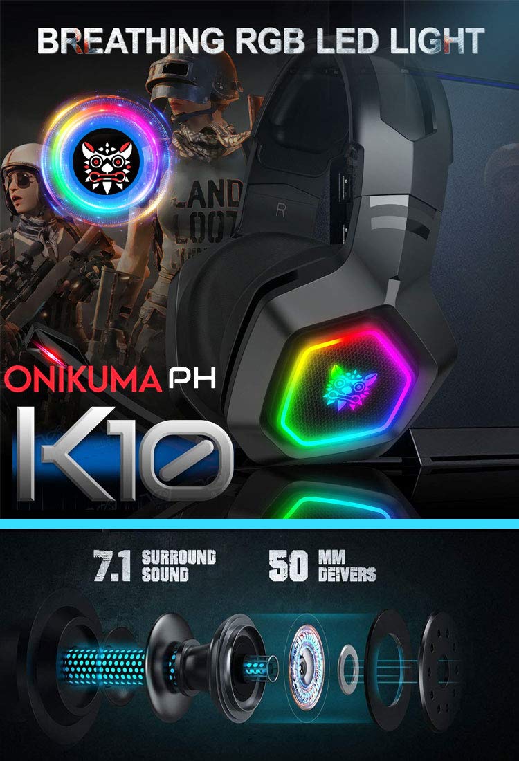 ゲーミングセット ONIKUMA Headset Gamer Profissional Onikuma X7 Pro Rgb Chega Hoje Sp Cor