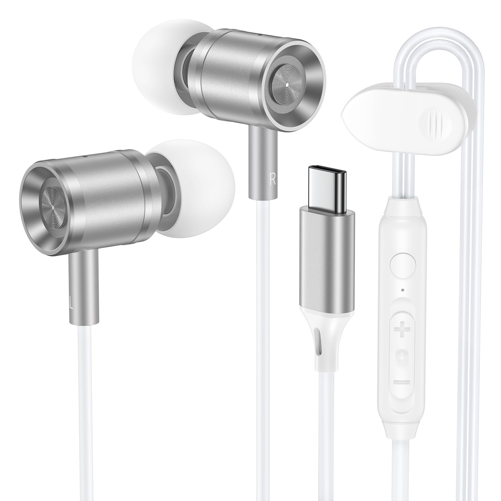 Pixel Earbuds,Wired Headphones for Google Pixel 11,11Pro,11Pro XL,11ProFold | USB C Wired in Ear buds Earphones Microphone for Pixel 10a,10 Pro XL Fold,9a 9 Pro XL Fold,8a,8Pro,7a,7Pro,6a,6,5a,5,4a,4,3,2