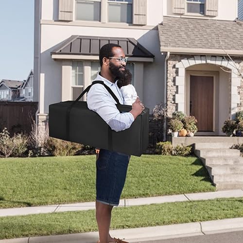 Miniatura 8 de Bolsa deportiva Bolsa de viaje extra grande con cremallera mejorada duradera y resistente al agua color negro Negro 36 pulgadas