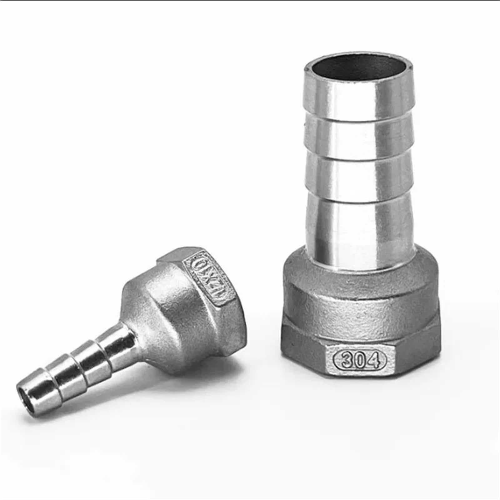 6mm 8mm 10mm 12mm 14mm 15mm 16mm 20mm Hose x 1/8" 1/4" 3/8" 1/2" 3/4" 1" Female 304 Stainless Steel Nipple Pipe Fitting(3I4 BSP - 25mm)