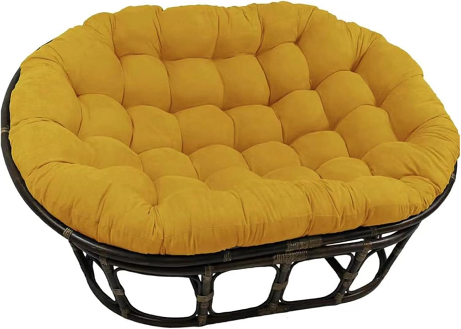Coussin de chaise double épais fini le mal de dos sur vos fauteuils en osier