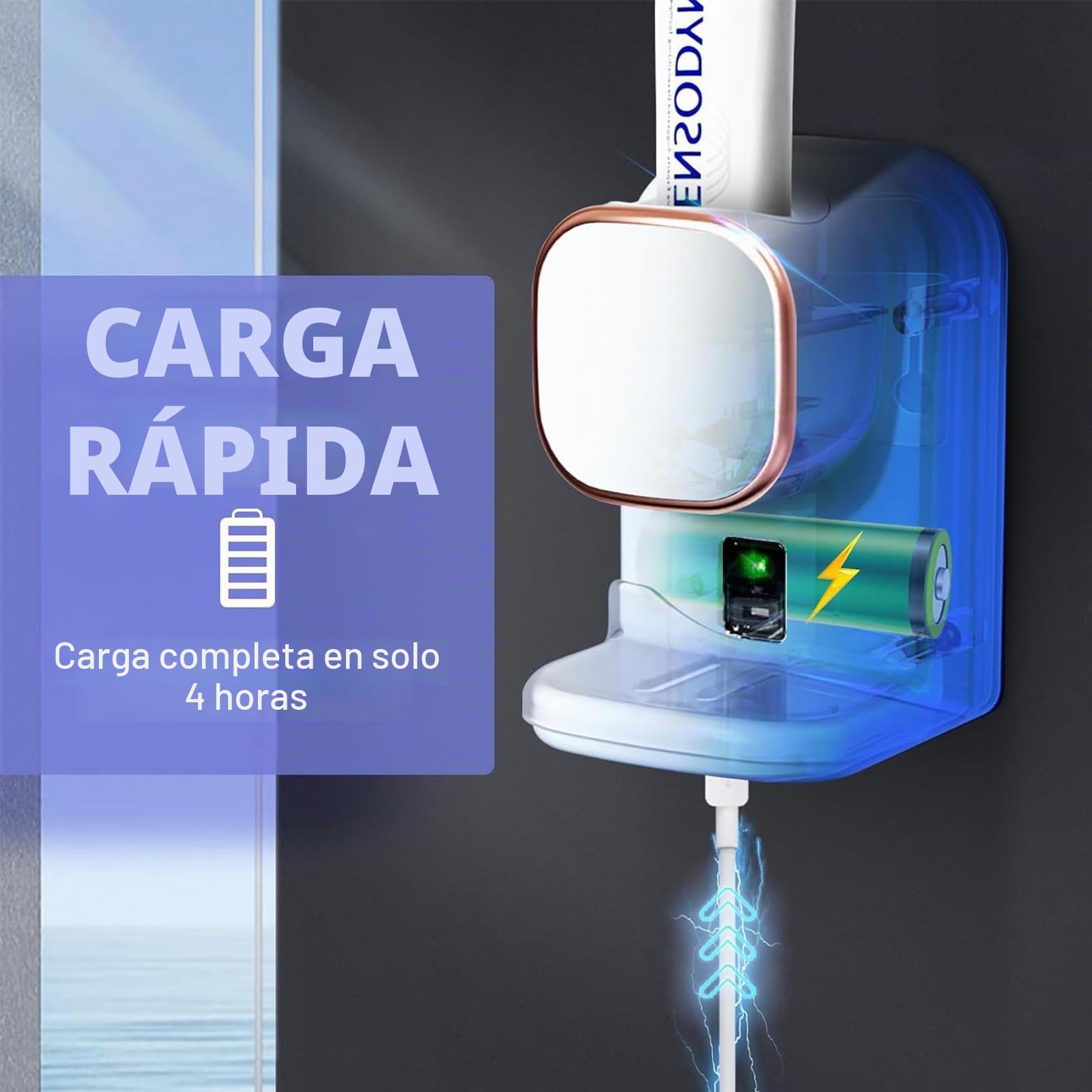 Dispensador de pasta de dientes Kingderoom, eléctrico mural, para niños y adultos, con sensor de pared, blanco