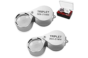 Prasacco 2 Pcs Jewelers Loupe: Your Perfect Jewelry and Cannabis Examination Companion