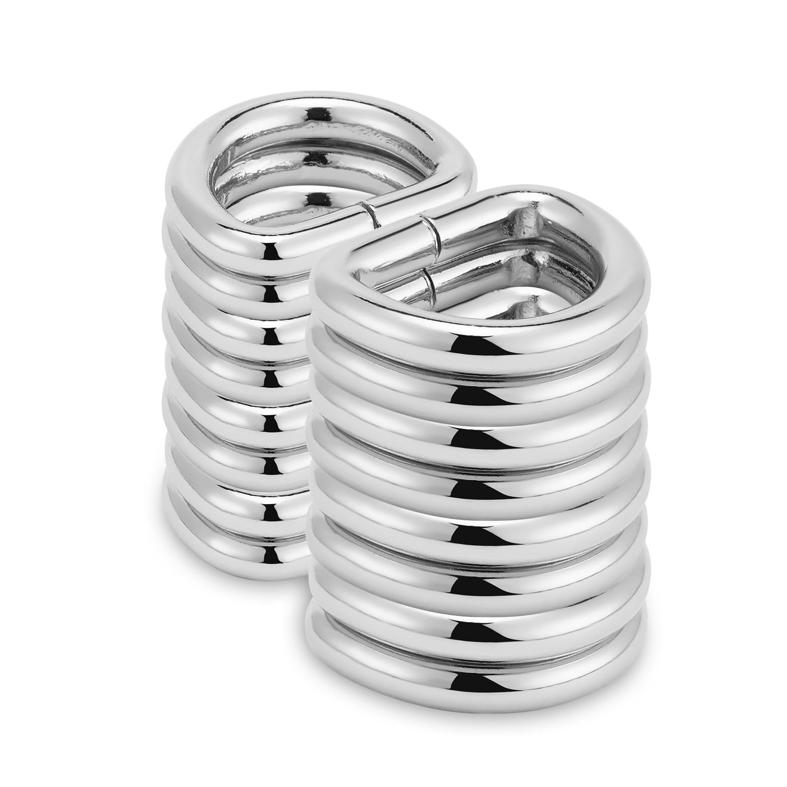 QIUTIMIY 20pcs Metall-D-Ring, robuste, geschweißte D-Ringe f