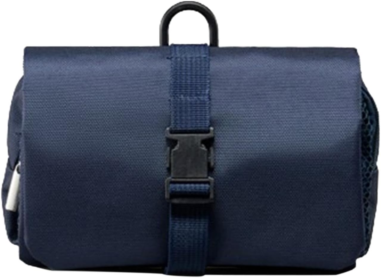 Folding Toiletry Bag | Toiletry Organizer Case | Foldable Shaving Travel Bag, Water Resistant Organizer, Shaving Kit Case, Travel Toiletry Bag, Organis, Navy Blue, Se référer au descriptif, Refer to