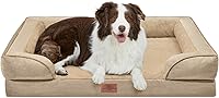 Vista 194 de Comfort Expression - Cama ortopédica para perros extragrandes, 42 x 30 pulgadas, cama impermeable y de apoyo de espuma con cojines removibles, sofá
