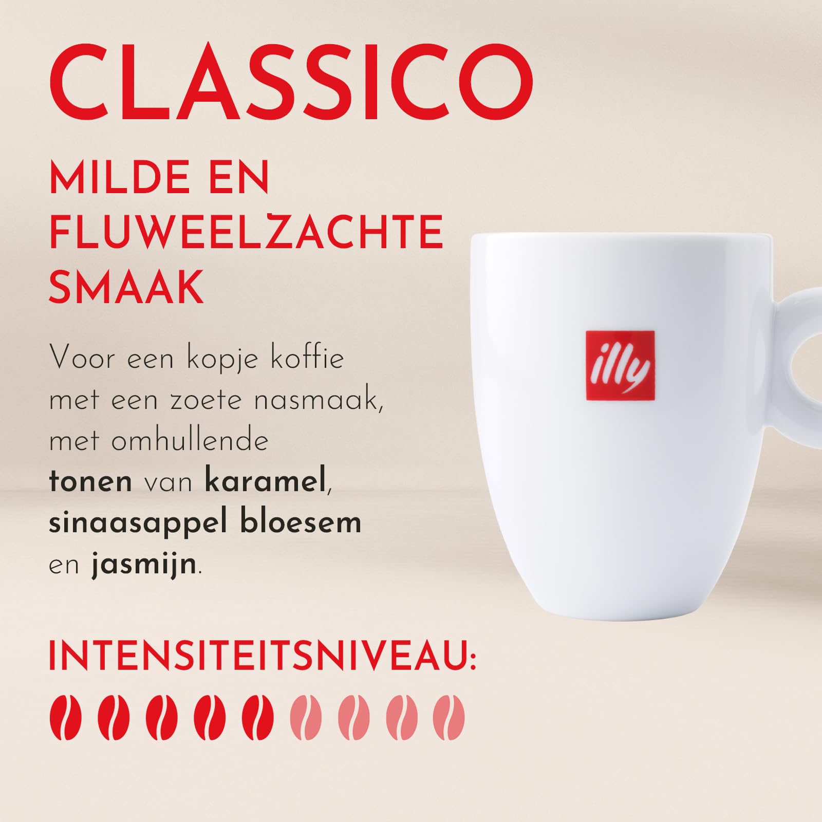 illy Iperespresso Kapsułki do kawy CLASSICO, 100% arabica z nutami kwiatu pomarańczy i jaśminu, miękki i słodki smak, 6 opakowań po 18 sztuk (w sumie 108 kapsułek)