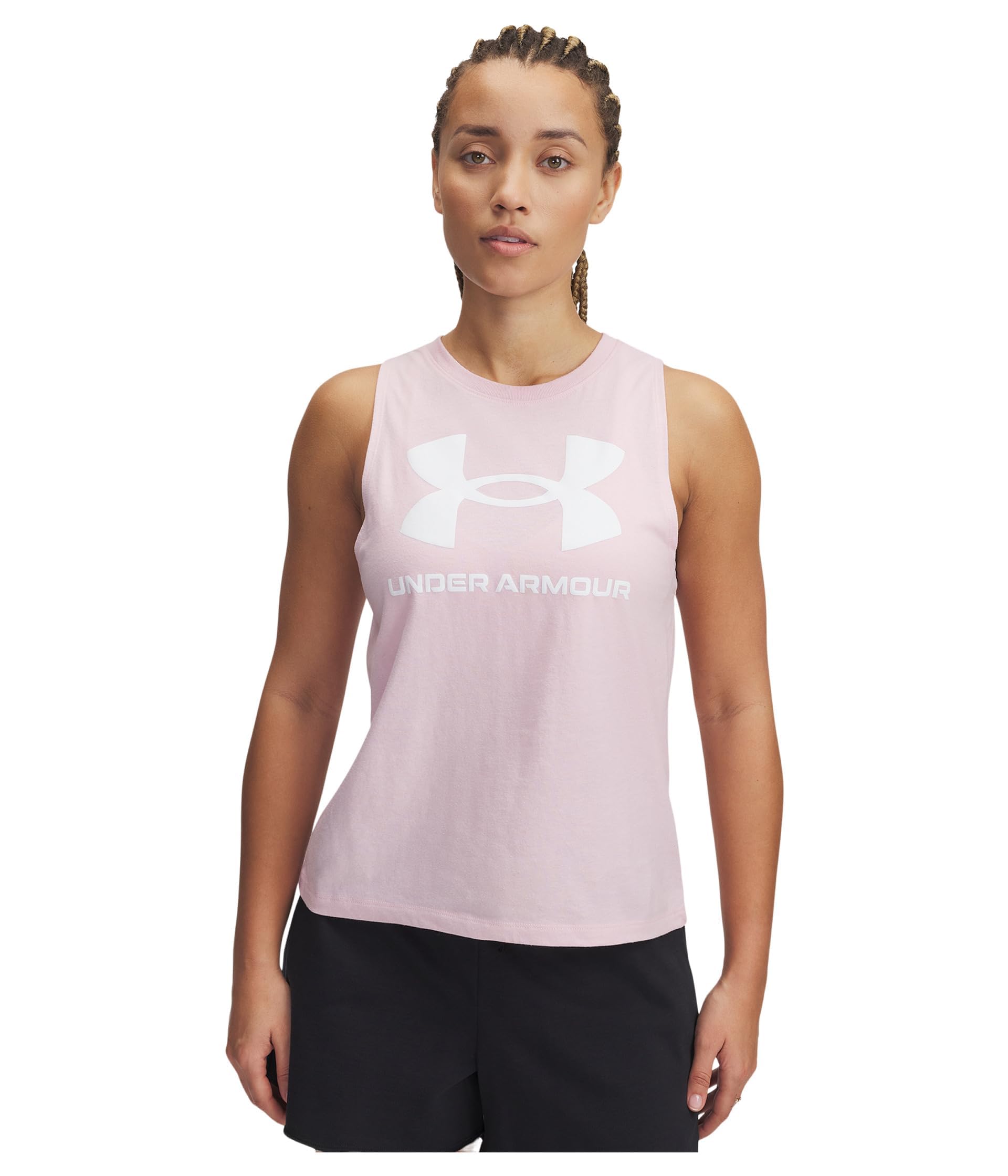 Under Armour Women's (647) Prime Pink / / White Underarmour'slivesportstylegraphictank, ,M