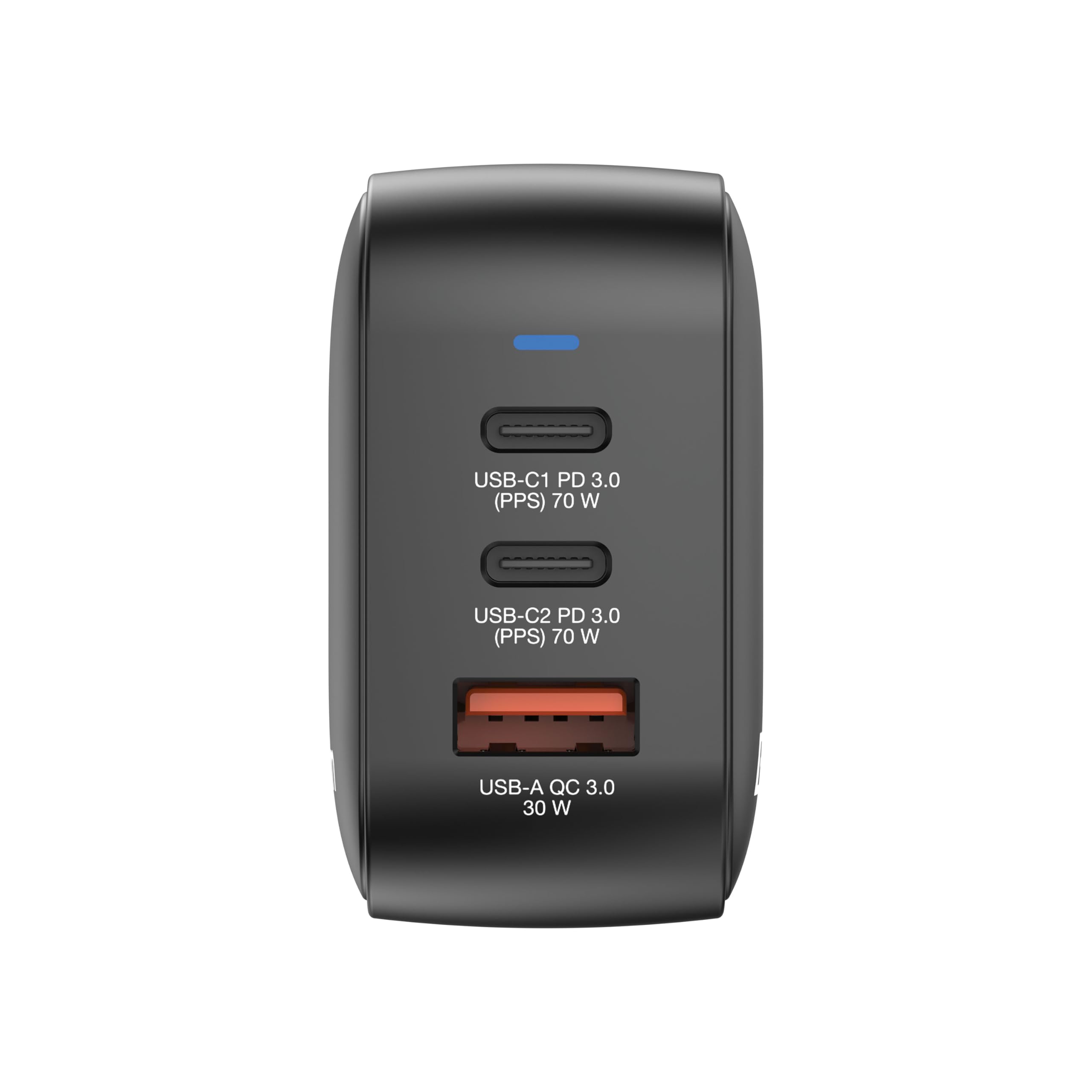 Verbatim Mini GaN Charger 70 W, 3 Ports USB-C Ladegerät, Power Adapter mit 2 x USB-C und 1 x USB-A, Schnellladegerät als Mehrfachstecker, für Apple iPad, iPhone, Samsung & Co, für EU, UK, USA