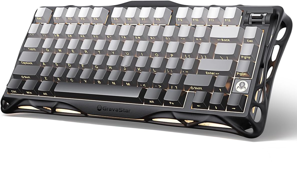 Amazon | GravaStar Mercury K1 ゲーミングキーボード 無線 テンキー