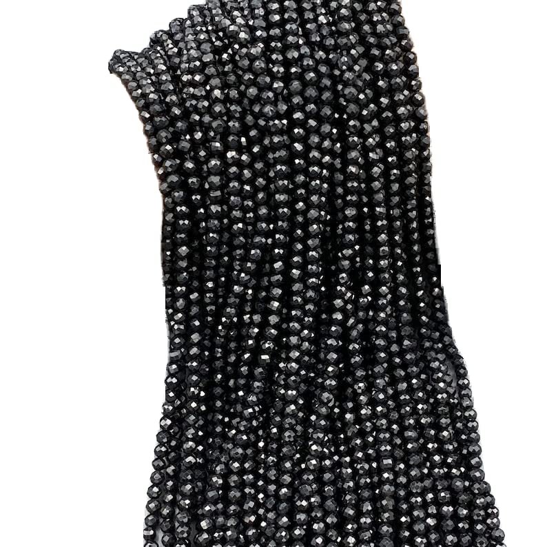 Tourmaline noire perles de 13 pouces pour fabrication bijoux DIY collier et bracelet