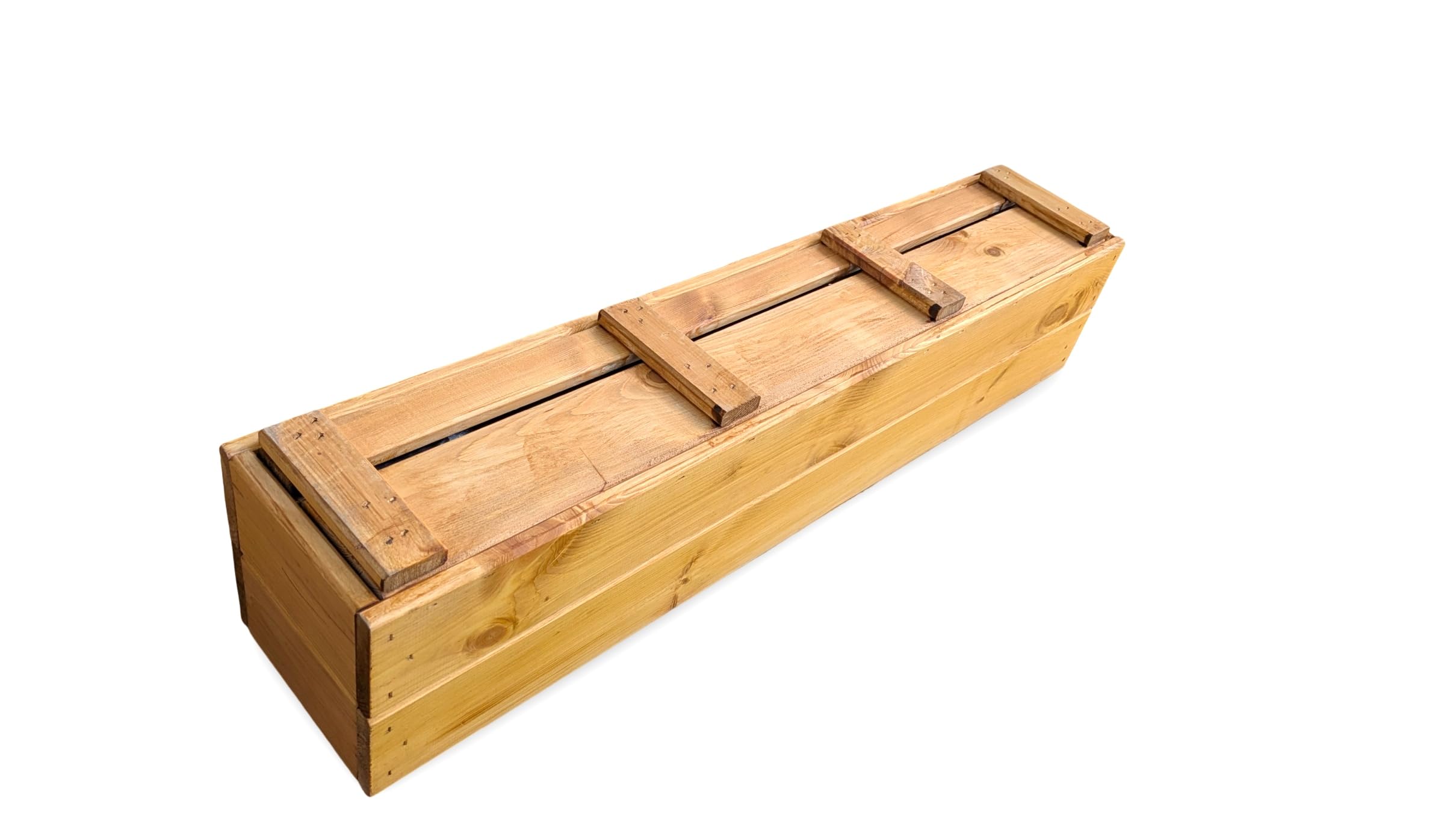 FKL DESIGN Home Deco Jardinière en Bois jardinière terrasse entièrement assemblée D27 chêne (Longueur 90 cm)