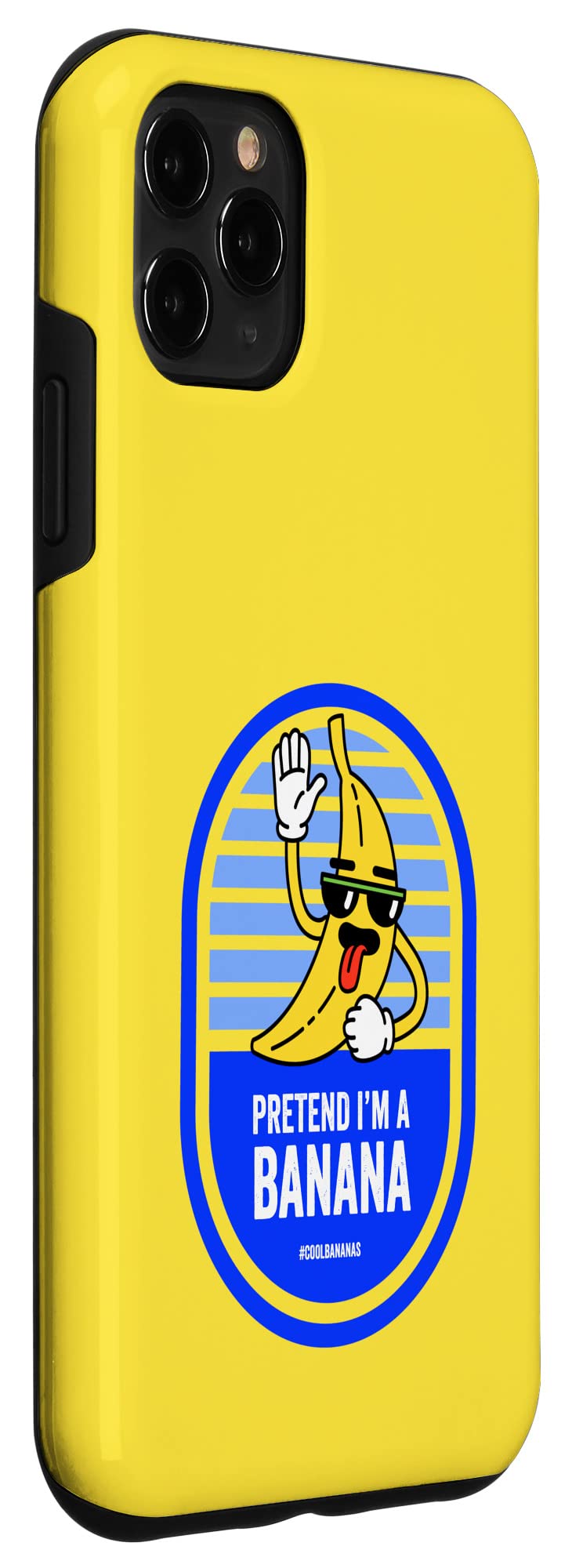 iPhone 11 Pro Max Pretend I'm a Banana Sticker Funny Lazy Halloween Costume Case - Image 3