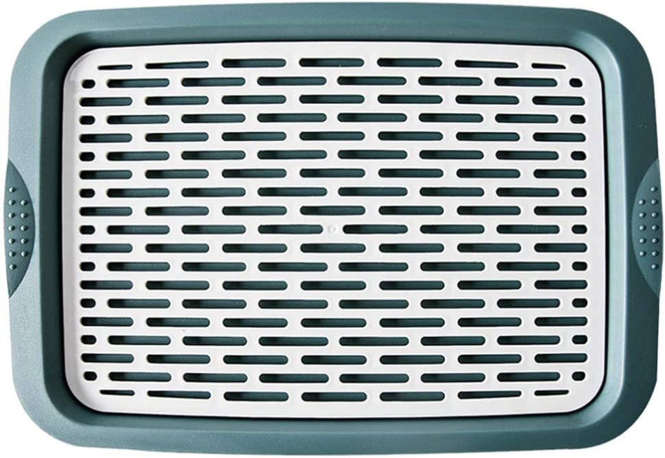 Hemoton Food Drain Tray Japanese Style Drinks Dishes Utensil Drainboard Drying Plate Plastic Drip Holder Storage Rack for Home Kitchen 41X27. 5CM