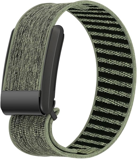 TechTrendz Replacement Strap for Whoop 4.0 Adjustable Soft Sport Nylon Elastic Bands Compatible with Whoop 4.0, Durable Sleep, Wearable Health, Fitness & Activity Tracker (Device Not Included) (Matte Black)