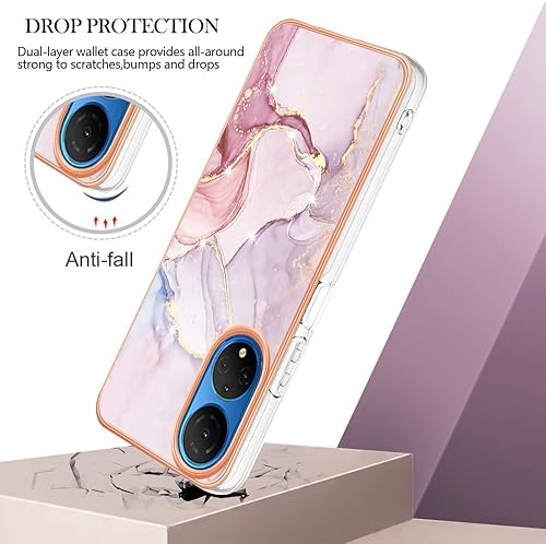 Miniatura 2 de XYX Funda compatible con Honor X7 4G CMA-LX2 CMA-LX1, TPU mármol delgado cuerpo completo elegante cubierta protectora a prueba de golpes para Honor