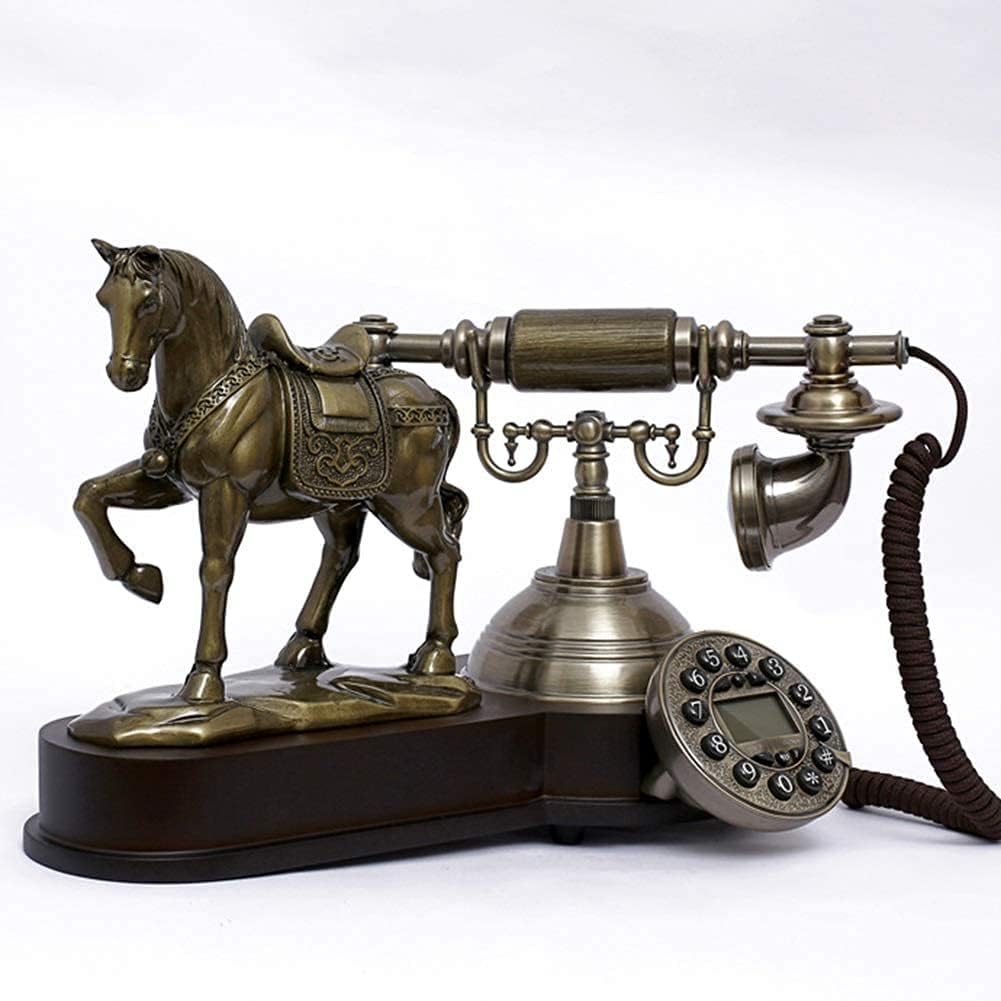 Old Fashioned Decorative Telephones Home Office Ma to Successful Fashion Ideas European Pastoral Retro Telephone Hotel/Home landline (Color : White)